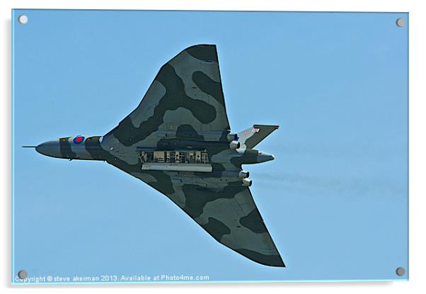 Vulcan bomber with open bombay doors Acrylic by steve akerman