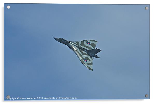 Vulcan bomber climbing left. Acrylic by steve akerman