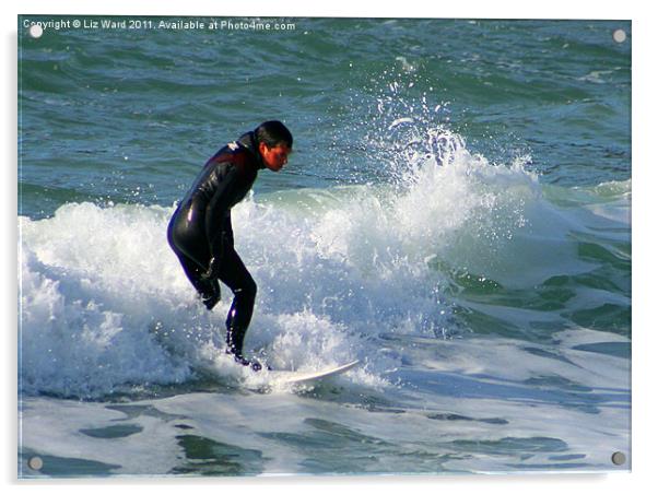 Sun Sea and Surf Acrylic by Liz Ward