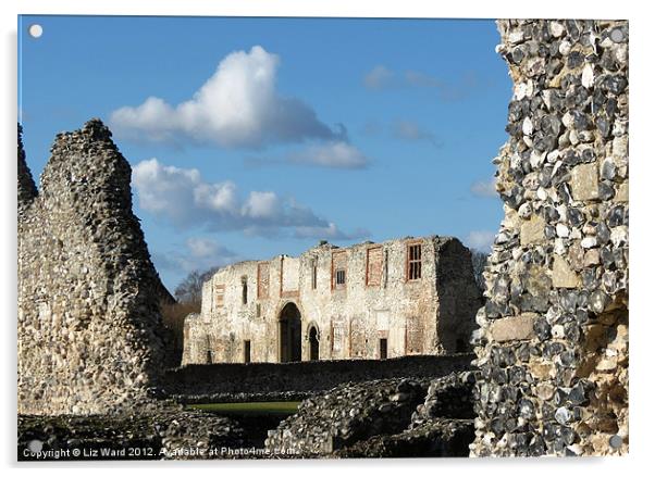 Thetford Priory Acrylic by Liz Ward