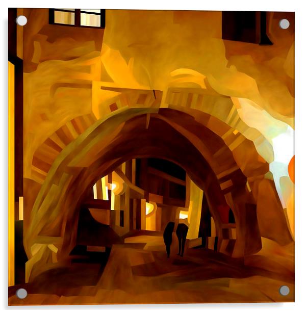 Old Town Arch Acrylic by Trevor Butcher