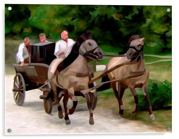 Wild Wagon Ride Acrylic by Trevor Butcher