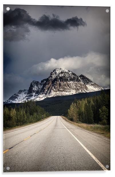 Mountain Road Acrylic by Mark Harrop