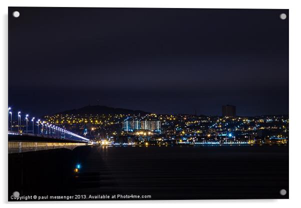 Dundee Night Acrylic by Paul Messenger