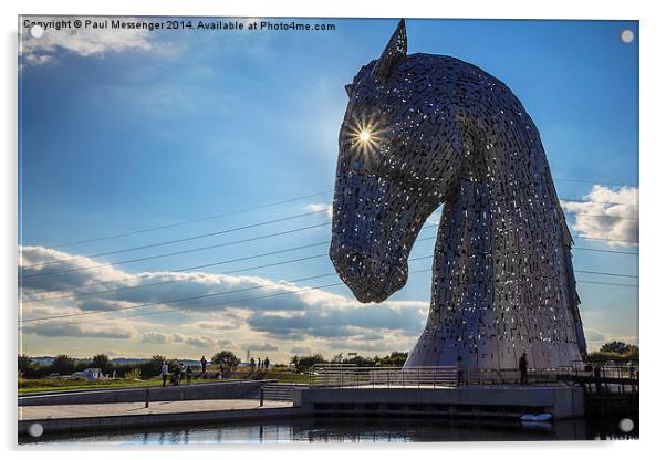  The Kelpies Acrylic by Paul Messenger