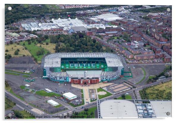 Celtic Football stadium Acrylic by Paul Messenger