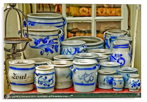 delft blue for sale Acrylic by Jo Beerens