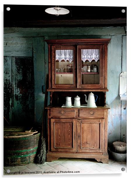 rural kitchen Acrylic by Jo Beerens