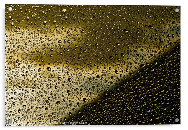 golden drops Acrylic by Jo Beerens