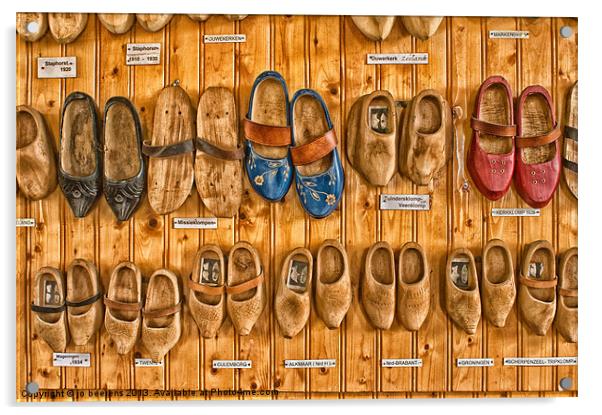 wooden shoes Acrylic by Jo Beerens