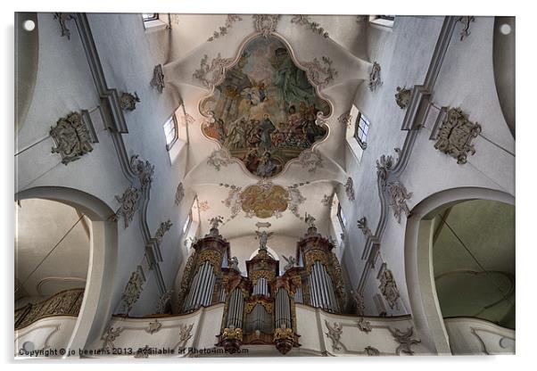 church organ Acrylic by Jo Beerens
