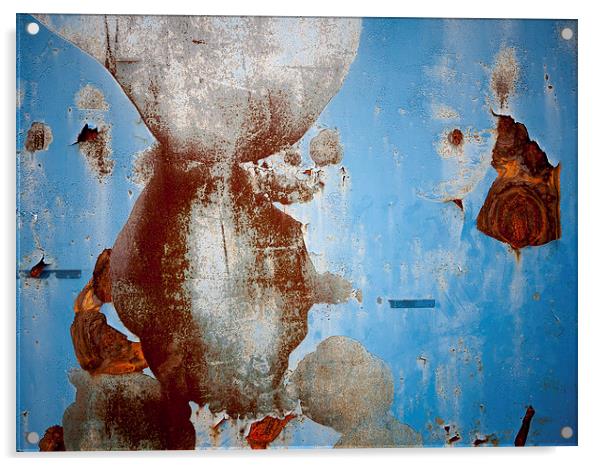 rusty door abstract Acrylic by Jo Beerens