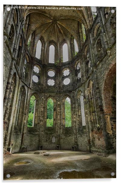 church ruin Acrylic by Jo Beerens