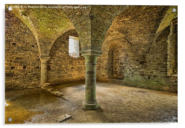 abbey cellar Acrylic by Jo Beerens