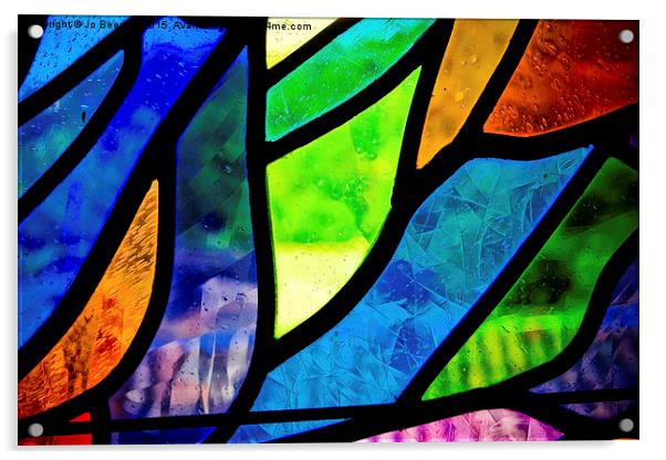 stained glass Acrylic by Jo Beerens