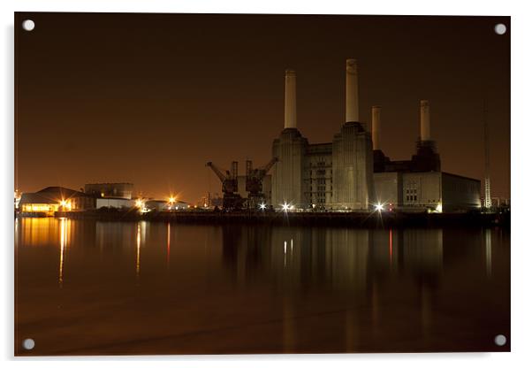 Battersea Power Station Acrylic by Dean Messenger