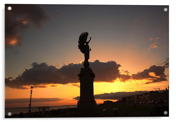 Brighton Sunset Acrylic by Dean Messenger