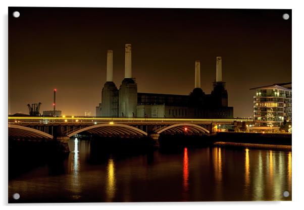Battersea, London Acrylic by Dean Messenger