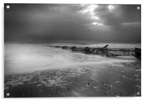 Caister Beach at Dawn Acrylic by Dean Messenger