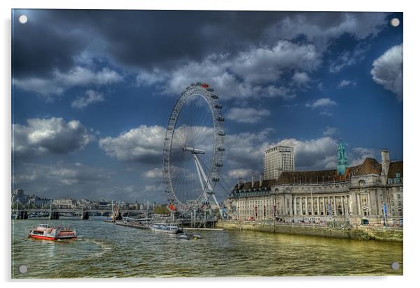 The London Eye Acrylic by Dean Messenger