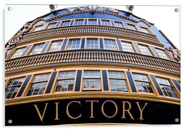  HMS Victory Acrylic by Dean Messenger