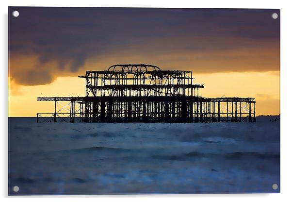  Brighton West Pier Painting Acrylic by Dean Messenger