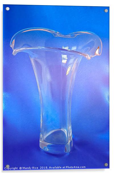 Glass Vase Acrylic by Mandy Rice