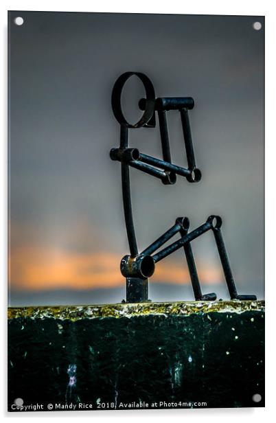 Sculpture with binoculars Acrylic by Mandy Rice