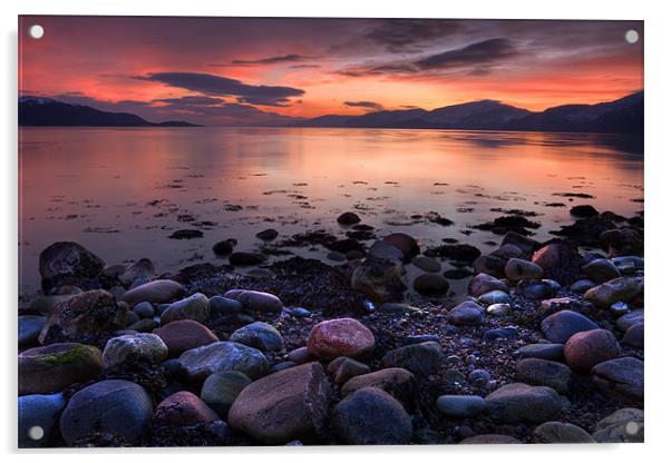 Sunset Over Loch Linnhe Acrylic by Richard Nicholls