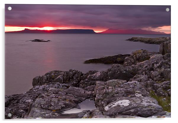 Portnaluchaig After Sunset, Scotland Acrylic by Richard Nicholls