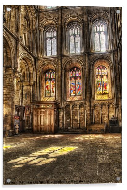 Sunlight Through the Windows Acrylic by Fiona Messenger