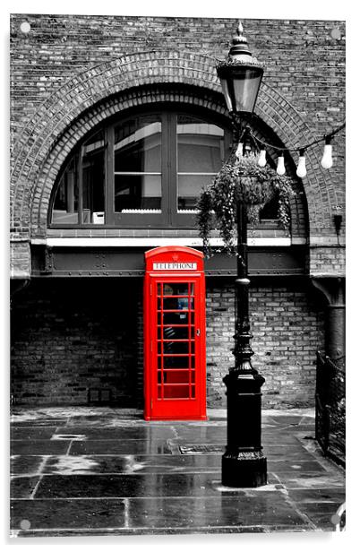 British Red phonebox Acrylic by Sara Messenger