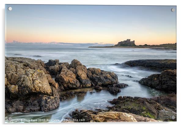 Path to Bamburgh Castle Acrylic by Chris Frost