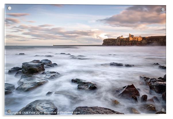 The Priory at Tynemouth Acrylic by Chris Frost