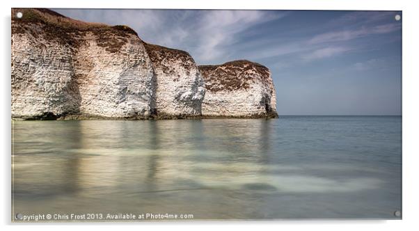 Flamborough Head Reflections Acrylic by Chris Frost