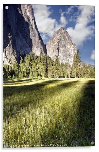 Cathedral Rocks in Yosemite Valley Acrylic by Chris Frost