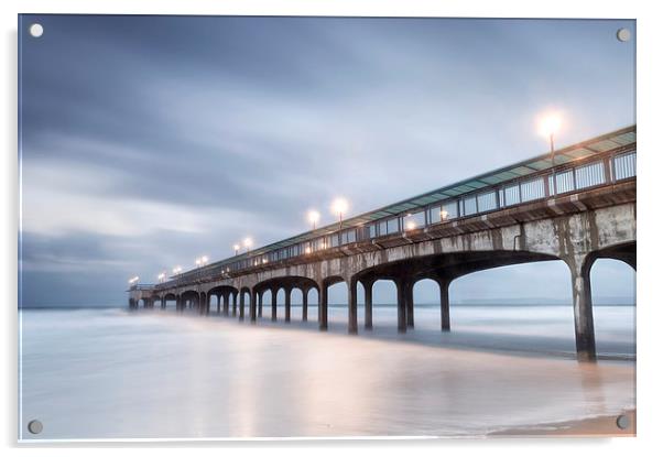 Dawn at Boscombe Pier Acrylic by Chris Frost
