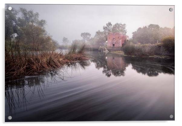 Stour Ruins Acrylic by Chris Frost