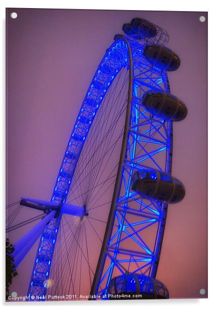 London Eye Acrylic by Neal P