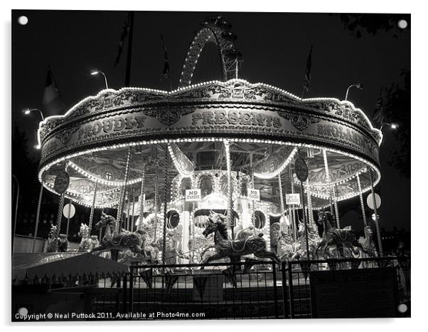 Carousel Acrylic by Neal P