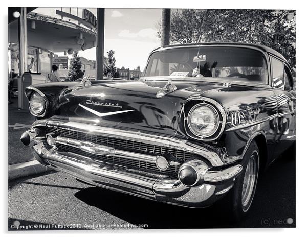 '57 Chevy Acrylic by Neal P