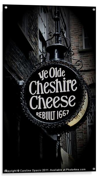 Ye Olde Cheshire Cheese Acrylic by Caroline Opacic