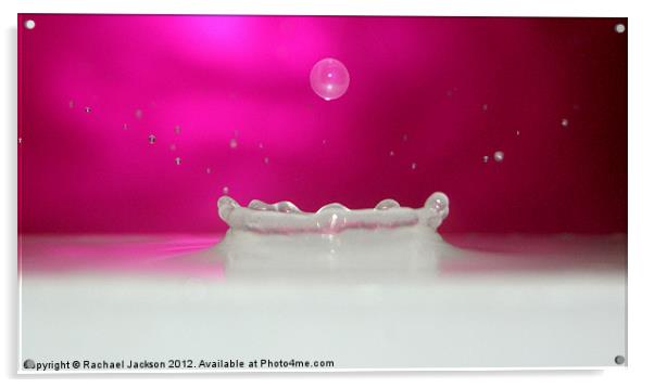 Milky Water Drop Acrylic by Rachael Hood