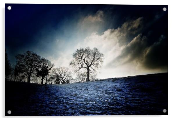 Dramatic frost Acrylic by Rachael Hood