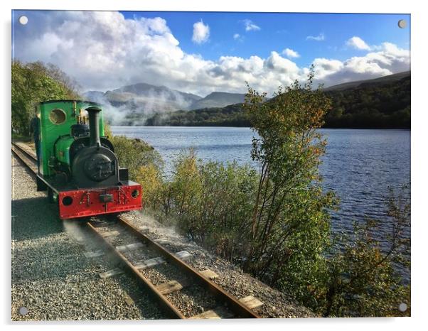 Steam by the lake Acrylic by Rachael Hood