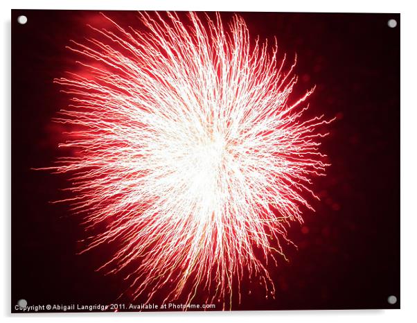 Fireworks Acrylic by Abigail Langridge