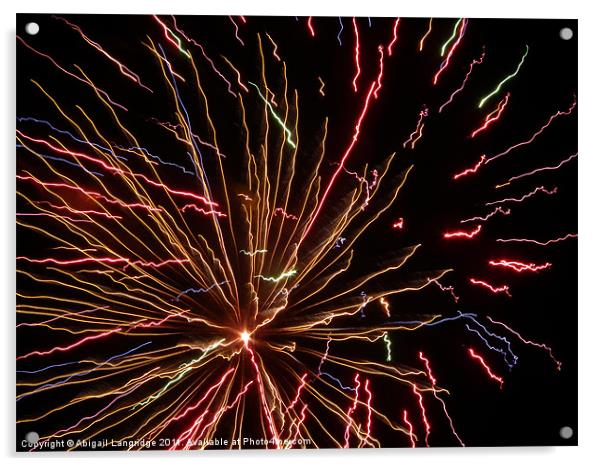 Fireworks Acrylic by Abigail Langridge