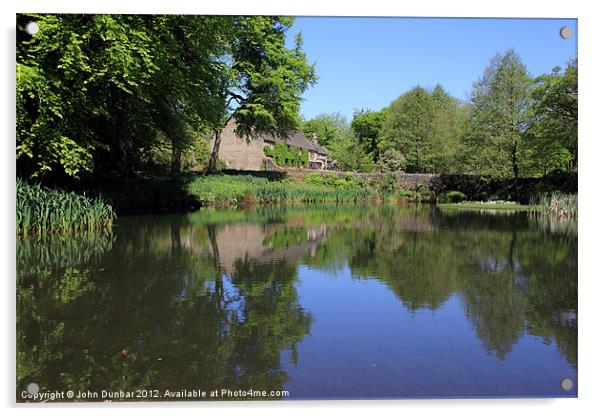 The Lower Pond Lumsdale Acrylic by John Dunbar