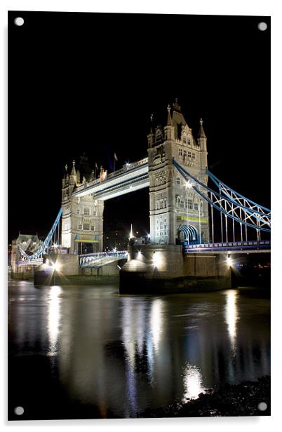 London Tower Bridge Acrylic by Phil Clements