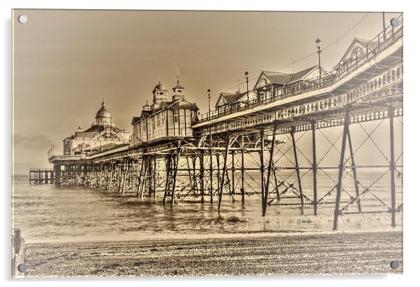 Eastbourne Pier Acrylic by Phil Clements